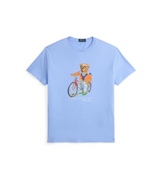 Polo Ralph Lauren Custom Slim Fit T-Shirt mit blauem B�r Polo