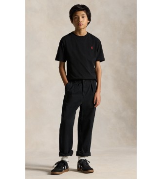 Polo Ralph Lauren Schwarzes Baumwoll-T-Shirt