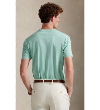 Polo Ralph Lauren T-shirt z dzianiny Slim Fit w kolorze zielonym