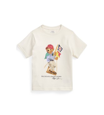 Polo Ralph Lauren Gebreid Jersey T-shirt met witte Polo Bear