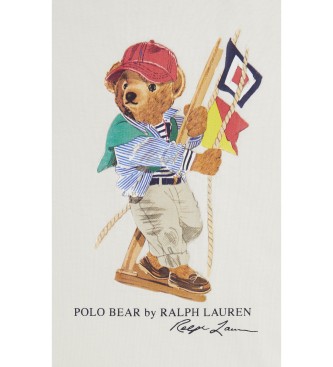 Polo Ralph Lauren T-shirt de malha Jersey com urso Polo branco