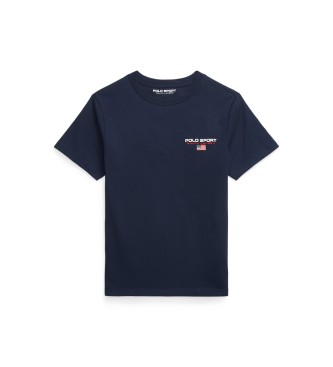 Polo Ralph Lauren Gebreid katoenen T-shirt Polo Sport marine