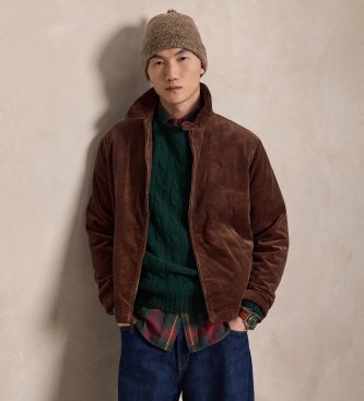 Polo Ralph Lauren Giacca di velluto a coste marrone scuro Wynton