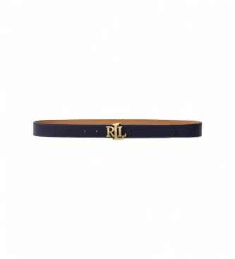 Lauren Ralph Lauren Reversible leather belt with brown logo