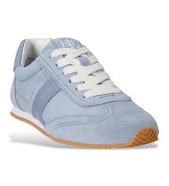 Lauren Ralph Lauren Blaue Dani Turnschuhe aus Wildleder und Leder