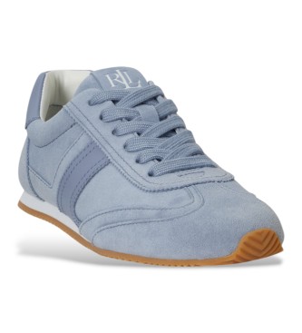 Lauren Ralph Lauren Blaue Dani Turnschuhe aus Wildleder und Leder