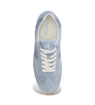 Lauren Ralph Lauren Blaue Dani Turnschuhe aus Wildleder und Leder