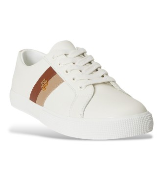 Lauren Ralph Lauren Janson II chaussures en cuir blanc