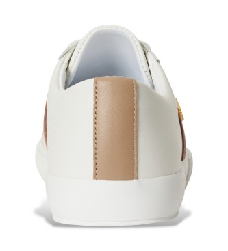 Lauren Ralph Lauren Janson II chaussures en cuir blanc