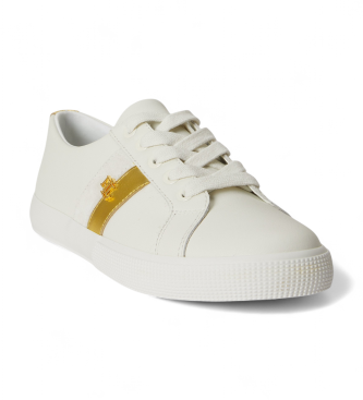 Polo Ralph Lauren Janson II sneakers i l�der og off-white metallic