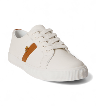 Lauren Ralph Lauren Baskets en cuir Janson II blanc