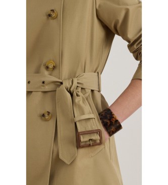 Lauren Ralph Lauren Beige trenchcoat i bomullsblandning med crossover