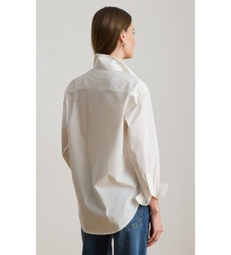 Lauren Ralph Lauren Chemise Relaxed Fit en coton stretch blanc