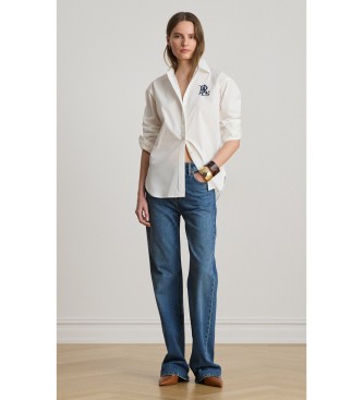 Lauren Ralph Lauren Chemise Relaxed Fit en coton stretch blanc