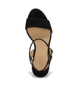 Lauren Ralph Lauren Sandalia Gracy de ante de oveja negro