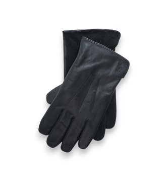 Polo Ralph Lauren Guantes de Piel Hybrid negro