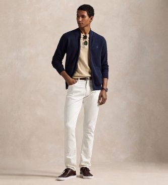Polo Ralph Lauren Giacca blu navy in cotone con cerniera