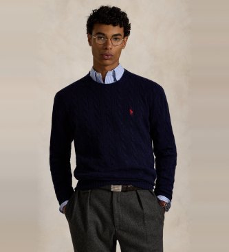 Polo Ralph Lauren Pull en laine et cachemire marine