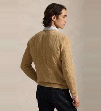 Polo Ralph Lauren Pull en laine et cachemire beige