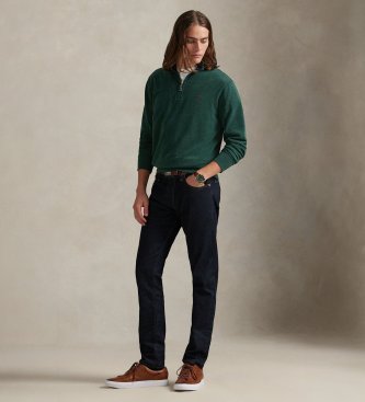 Polo Ralph Lauren Maglione in maglia morbidissima con cerniera verde