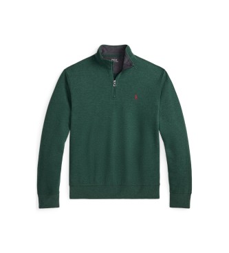 Polo Ralph Lauren Maglione in maglia morbidissima con cerniera verde