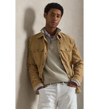 Polo Ralph Lauren Light brown cotton and pique knitted jumper