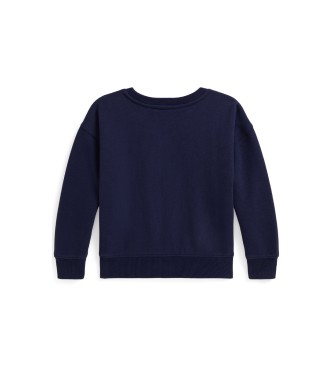 Polo Ralph Lauren Polo Medvedek iz flisa Boxy pulover mornarsko modra