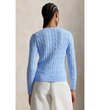 Polo Ralph Lauren Cotton jumper in blue eights knitted jersey