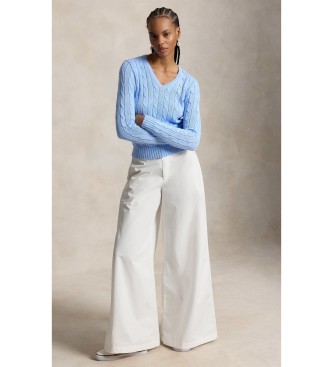 Polo Ralph Lauren Cotton jumper in blue eights knitted jersey