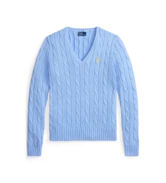 Polo Ralph Lauren Cotton jumper in blue eights knitted jersey