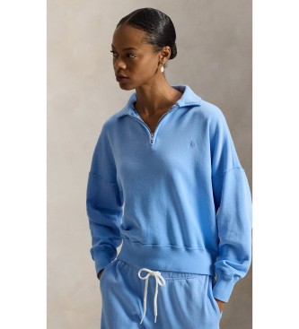 Polo Ralph Lauren Lahka jopa iz flisa z modro zadrgo