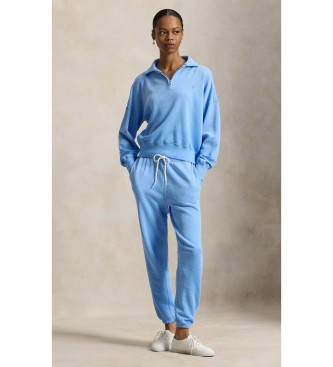 Polo Ralph Lauren Lahka jopa iz flisa z modro zadrgo