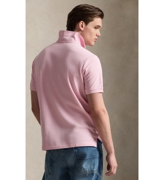 Polo Ralph Lauren Polo piqu� con Polo Bear Custom Slim rosa