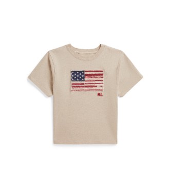 Polo Ralph Lauren T-shirt Flag beige