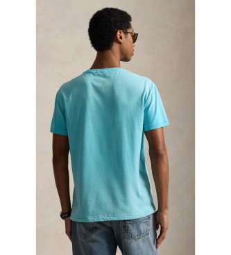 Polo Ralph Lauren T-shirt personalizzata Slim Fit con Polo Bear blu