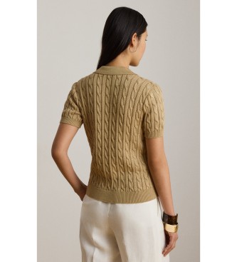 Lauren Ralph Lauren Beige snoet strik bomuldssweater