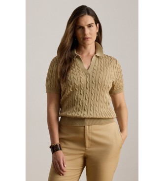 Lauren Ralph Lauren Beige snoet strik bomuldssweater
