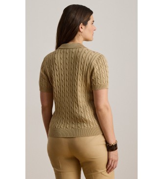Lauren Ralph Lauren Beige snoet strik bomuldssweater