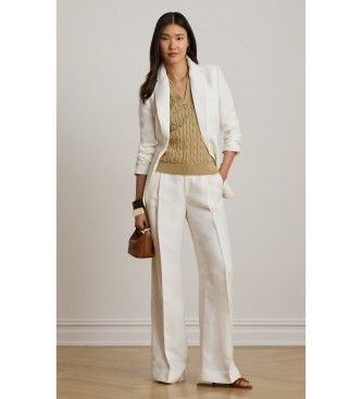 Lauren Ralph Lauren Beige snoet strik bomuldssweater