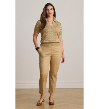 Lauren Ralph Lauren Beige snoet strik bomuldssweater