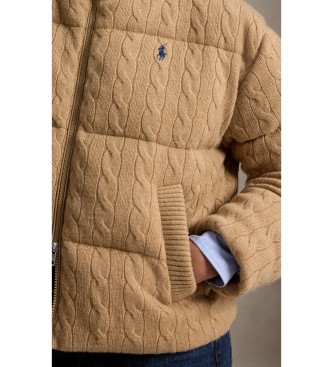 Polo Ralph Lauren Beige wool and cashmere padded jacket