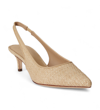 Polo Ralph Lauren Sapatos de couro bege Lolah