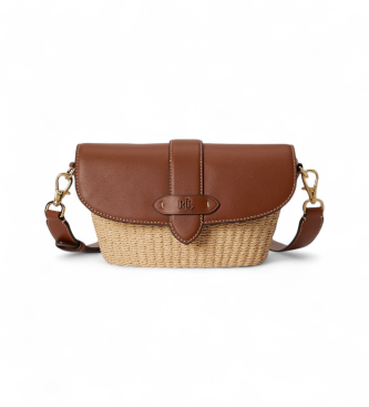 Lauren Ralph Lauren Lynden brun handv�ska