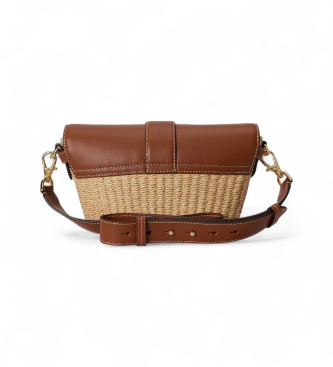 Lauren Ralph Lauren Lynden brun handv�ska