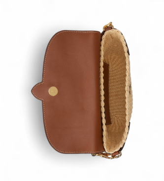 Lauren Ralph Lauren Lynden brun handv�ska