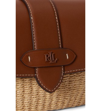 Lauren Ralph Lauren Lynden brun handv�ska