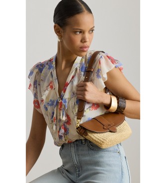 Lauren Ralph Lauren Lynden brun handv�ska