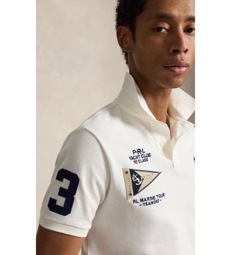 Polo Ralph Lauren Polo com Big Pony Custom Slim Fit branco