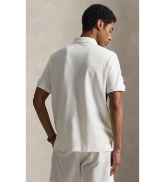 Polo Ralph Lauren Polo Slim Fit personalizado com pónei grande branco