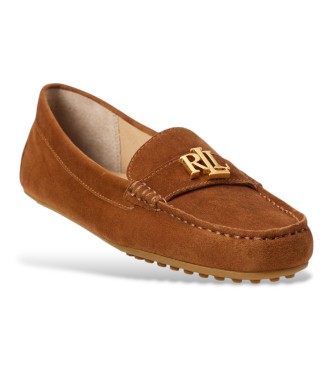 Lauren Ralph Lauren Mocassins en daim marron Barnsbury